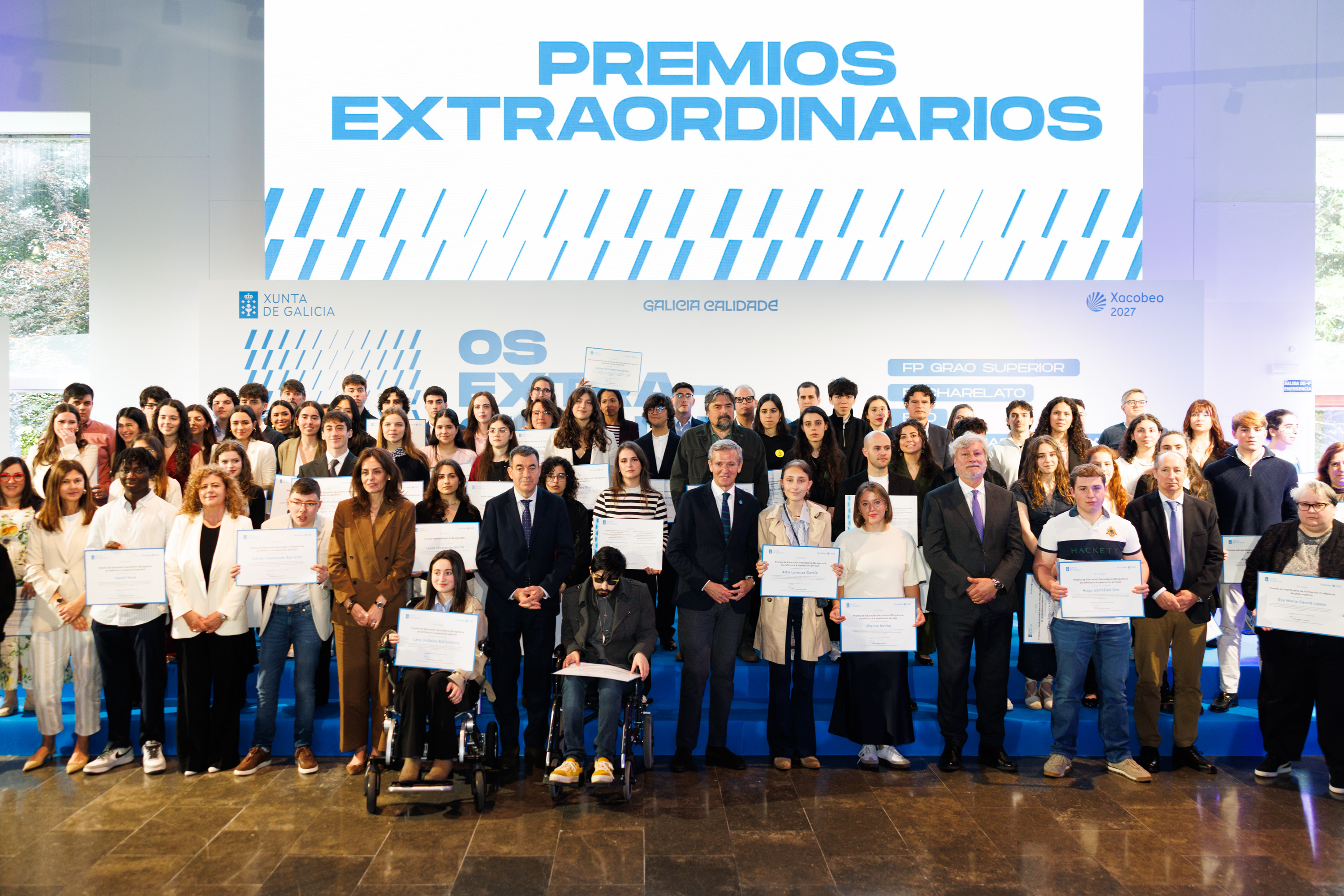 Imaxe asociada a  Rueda enxalza o talento e o esforzo dos 106 alumnos galegos galardoados cos premios académicos como o mellor exemplo da 