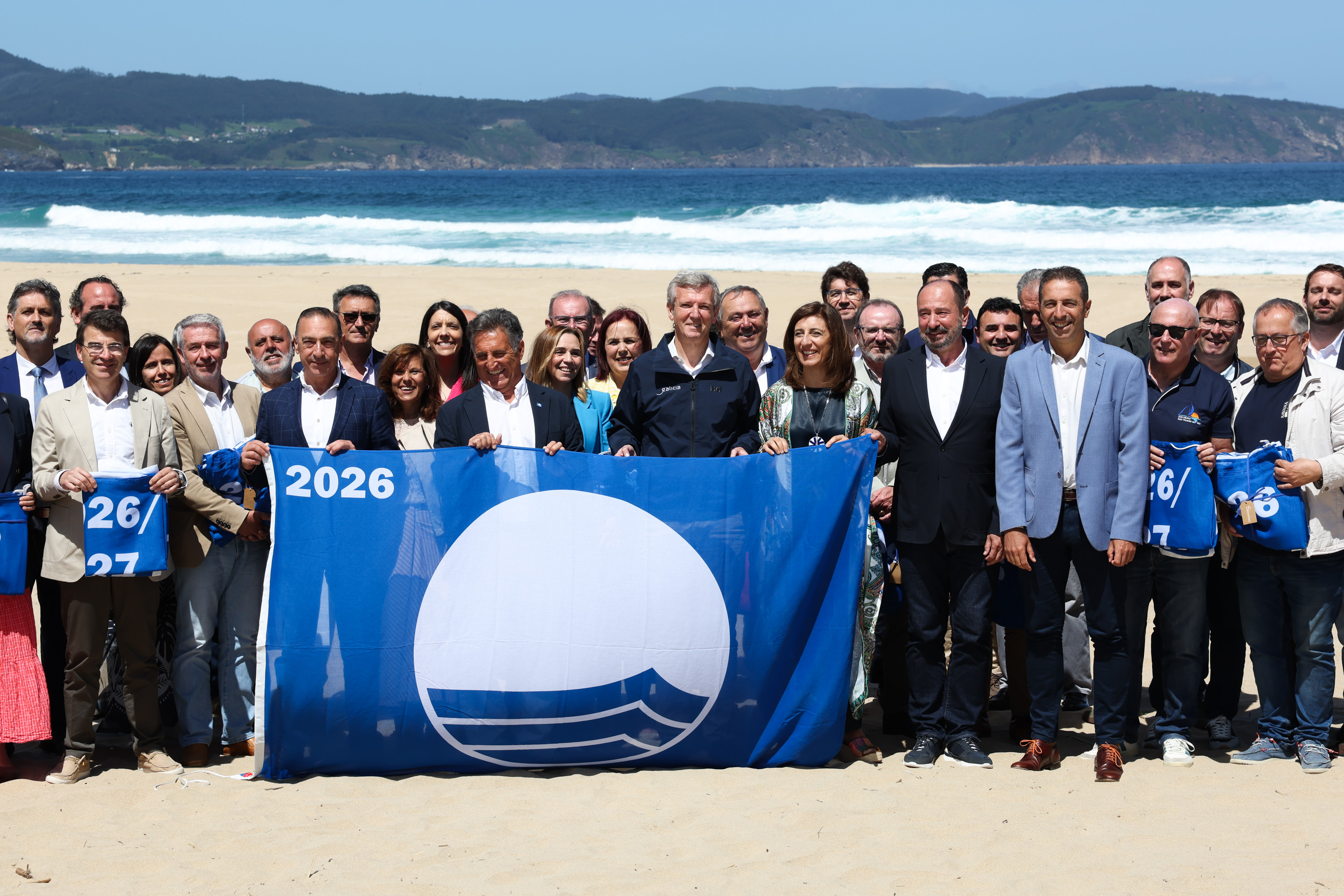 Imaxe asociada a Rueda destaca que as 147 bandeiras azuis consolidan a Galicia como un referente internacional de calidade, excelencia e sostibilidade turística