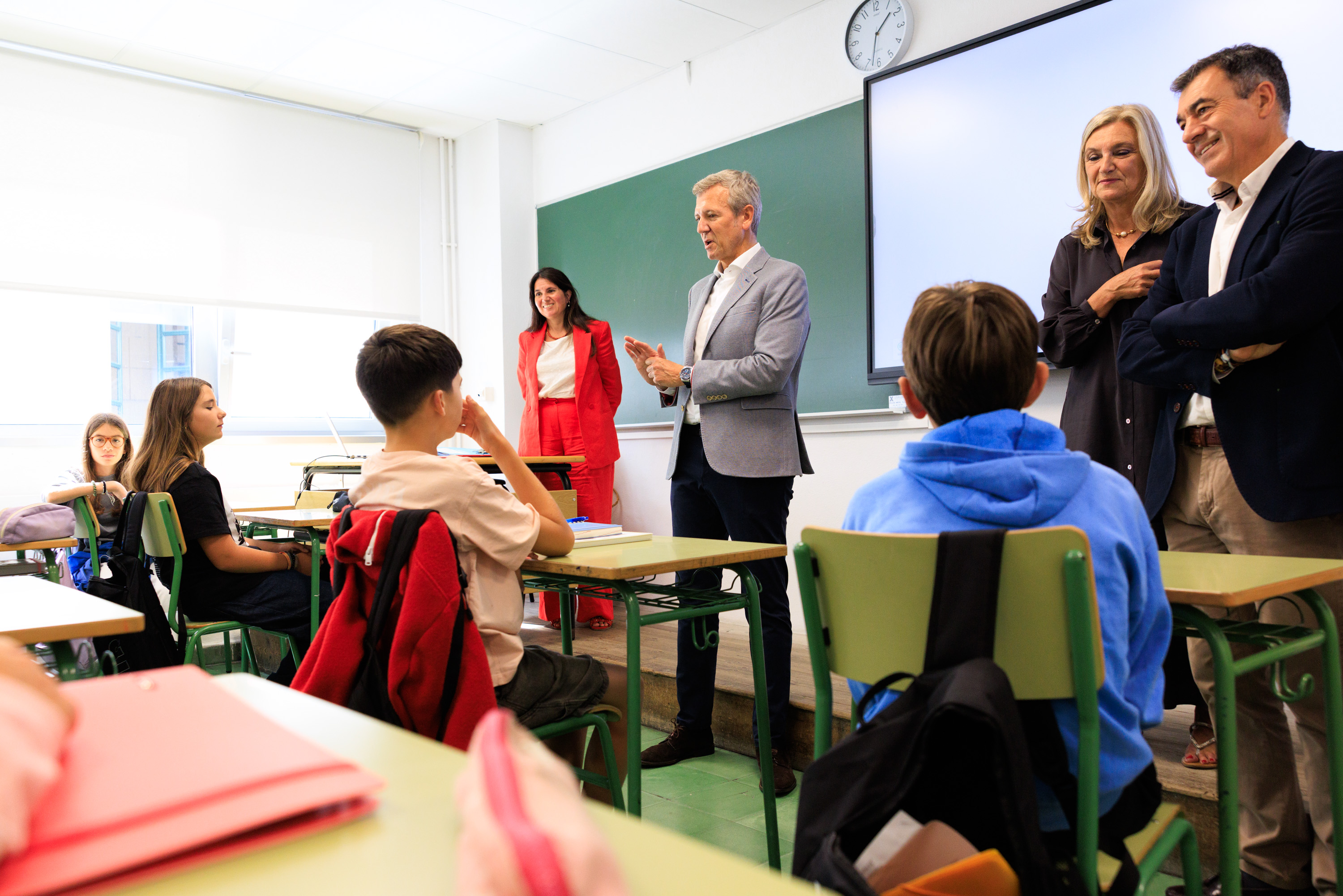 Imaxe asociada a Rueda destaca que o novo curso escolar comeza con récord de docentes e reafirma o compromiso da Xunta para seguir mellorando o sistema